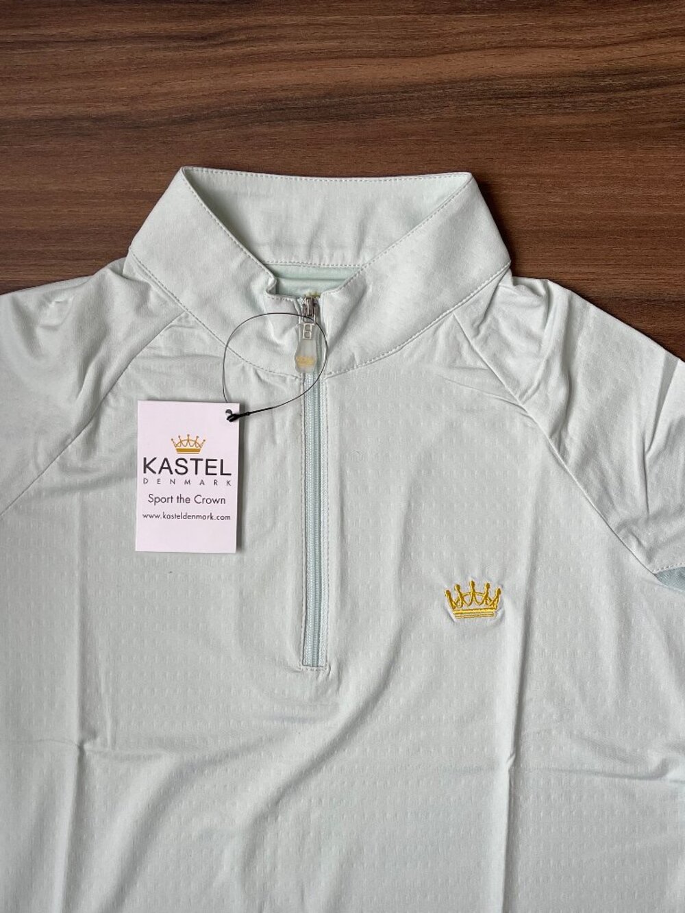 Kastel Denmark Short Sleeve Equestrian Shirt - Light Blue - Youth Small - Picture 3 of 5